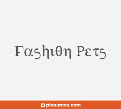 Fashion Pets